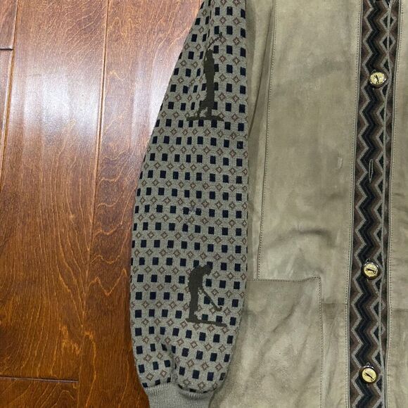 Torras Golf Vintage Suede Wool Casual Button Down Lightweight Jacket Men's Med - Picture 2 of 13